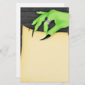 Halloween-Hexe-Briefpapier Briefpapier (Vorne/Hinten)