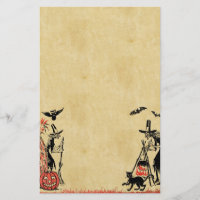Halloween-Hexe-Briefpapier