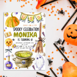 Halloween Hexe Cauldron Einladung zum Geburtstag
