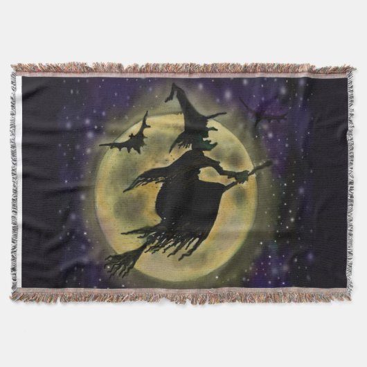 Halloween-Hexe Decke (Vorderseite)