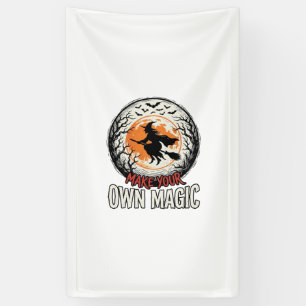 Halloween-Hexe eigene magische Vintage-Shirt-Desig Banner
