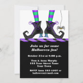 Halloween-Hexe Einladung (Vorderseite)