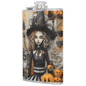 Halloween Hexe Flachmann (Links)