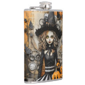 Halloween Hexe Flachmann (Rechts)
