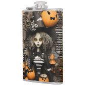 Halloween Hexe Flachmann (Links)