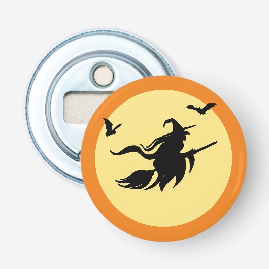 Halloween-Hexe Flaschenöffner (Vorderseite)