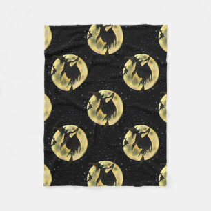 Halloween Hexe Fleecedecke