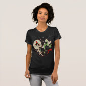 Halloween-Hexe-Fliegen (Vintag) T-Shirt (Vorne ganz)