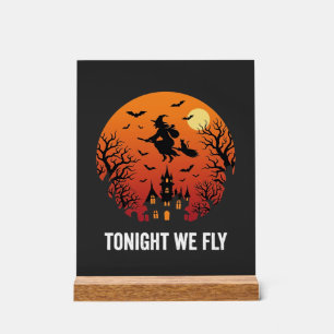 Halloween-Hexe-Flugnacht-Grafikdesign_1 Acrylschild