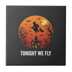 Halloween-Hexe-Flugnacht-Grafikdesign_1 Fliese