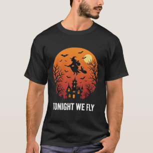 Halloween-Hexe-Flugnacht-Grafikdesign_1 T-Shirt