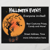 Halloween Hexe Flyer (Hinten)