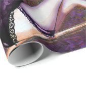 Halloween Hexe Geschenkpapier (Rolleneckpunkt)