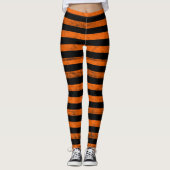 Halloween-Hexe gestreift Leggings (Vorderseite)