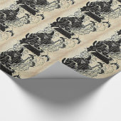 Halloween-Hexe-großer Kessel Geschenkpapier (Ecke)