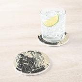 Halloween-Hexe-großer Kessel Untersetzer (Seite)