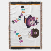 Halloween/Hexe/Herbst/Oktober Decke (Vorderseite Vertikal)