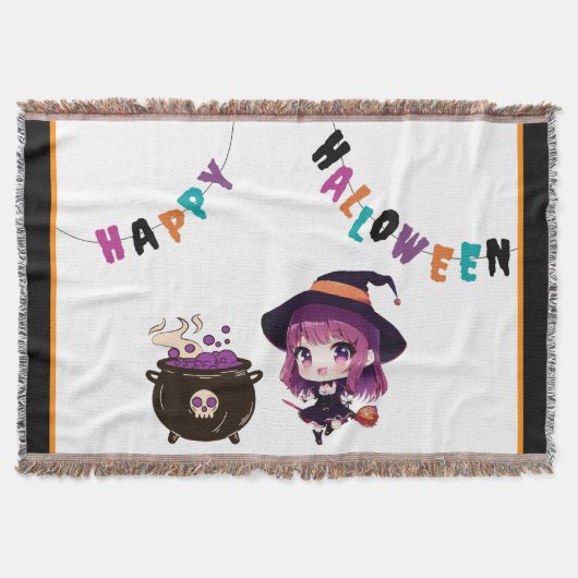 Halloween/Hexe/Herbst/Oktober Decke (Vorderseite)