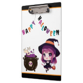 Halloween/Hexe/Herbst/Oktober Klemmbrett (Links)