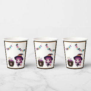 Halloween/Hexe/Herbst/Oktober Pappbecher