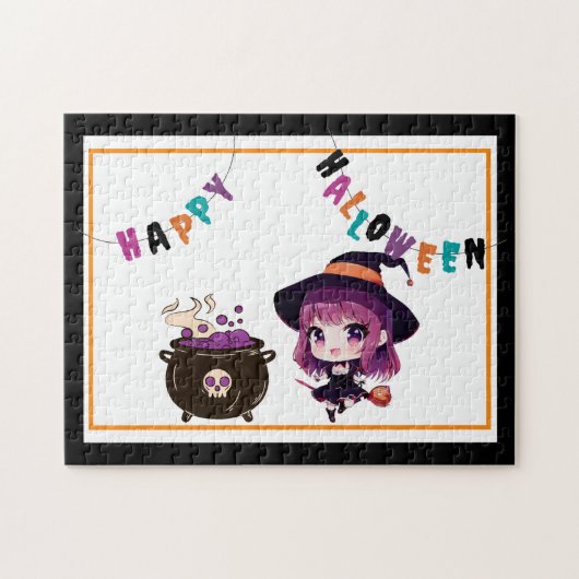 Halloween/Hexe/Herbst/Oktober Puzzle (Horizontal)
