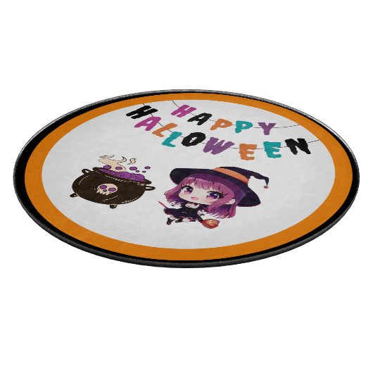 Halloween/Hexe/Herbst/Oktober Schneidebrett (Ecke)