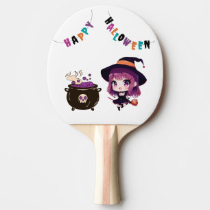 Halloween/Hexe/Herbst/Oktober Tischtennis Schläger