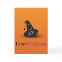 Halloween-Hexe-Hut mit Spinne