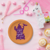Halloween Hexe, ich setze einen Zauber auf dich Sp Pappteller (Party)