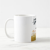 Halloween-Hexe im Blumenfeld Kaffeetasse (Links)