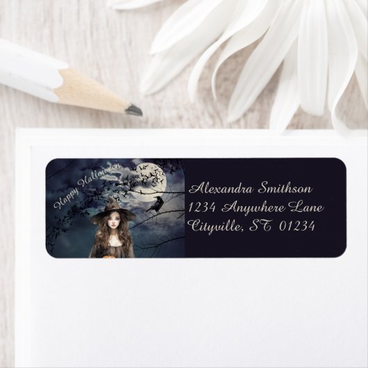 Halloween Hexe im Mondlicht (Insitu)