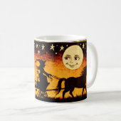 Halloween-Hexe im Nachtskeleton Vollmond Kaffeetasse (VorderseiteRechts)