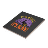 Halloween Hexe Jack O Kürbis Es lebt Fliese (Seite)
