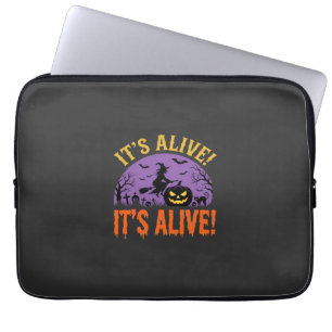 Halloween Hexe Jack O Kürbis Es lebt Laptopschutzhülle