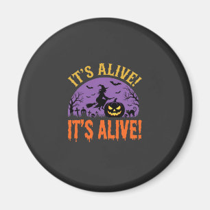 Halloween Hexe Jack O Kürbis Es Lebt Magnet