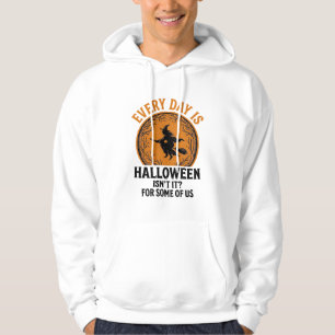 Halloween Hexe Jeder Tag Ist Halloween Lustig Vint Hoodie