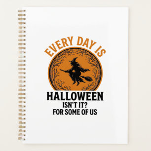 Halloween Hexe Jeder Tag Ist Halloween Lustig Vint Planer