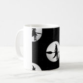 Halloween Hexe Kaffeetasse (Vorderseite Links)