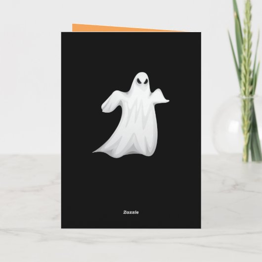 Halloween Hexe Karte (Rückseite)