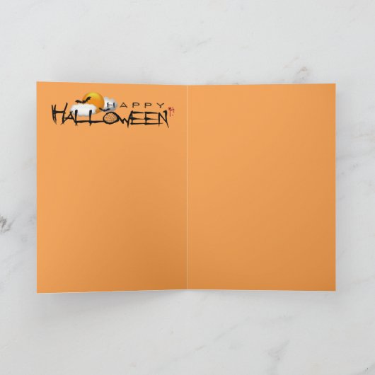 Halloween Hexe Karte (Innenseite)