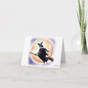 Halloween Hexe Karte