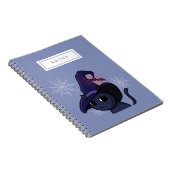 Halloween-Hexe-Katze, die | Anmerkungen zeichnet Notizblock (Rechte Seite)