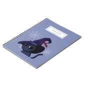 Halloween-Hexe-Katze, die | Anmerkungen zeichnet Notizblock (Linke Seite)