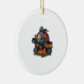 Halloween-Hexe Keramik Ornament (Rechts)