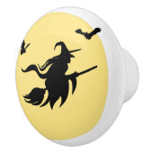 Halloween-Hexe Keramikknauf (Rechts)