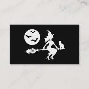 Halloween Hexe Kleinunternehmen Bestellung Danke Visitenkarte