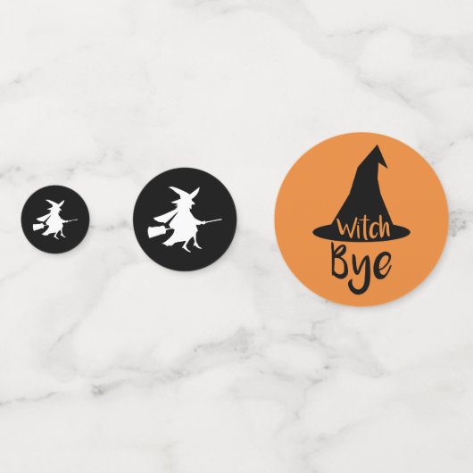 Halloween Hexe Konfetti (Rückseiten)