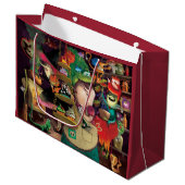 Halloween-Hexe-Küche Große Geschenktüte (Vorderseite Schrägansicht)