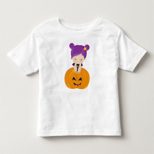 Halloween, Hexe, Kürbis, Boo, Trick oder Trete Kleinkind T-shirt (Vorderseite)