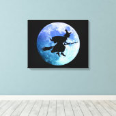 Halloween Hexe Leinwanddruck (Insitu (Holzboden))